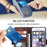 For iPhone 17e / 16e Case RFID Blocking Wallet Stand Leather Phone Cover - Brown - 5