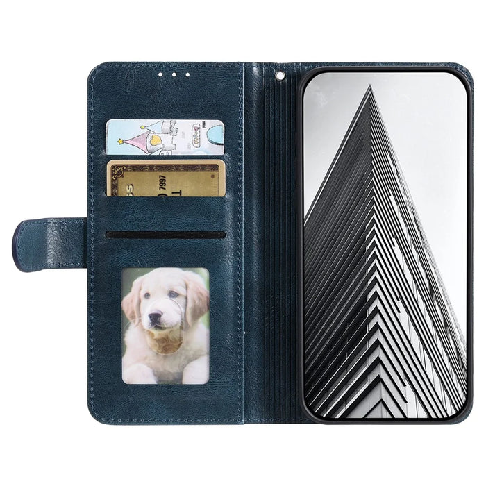 013 Style For iPhone 17e / 16e Case PU Leather Anti-Fall Phone Cover with 6 Card Slots - Blackish Green - 2