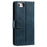 013 Style For iPhone 17e / 16e Case PU Leather Anti-Fall Phone Cover with 6 Card Slots - Blackish Green - 7