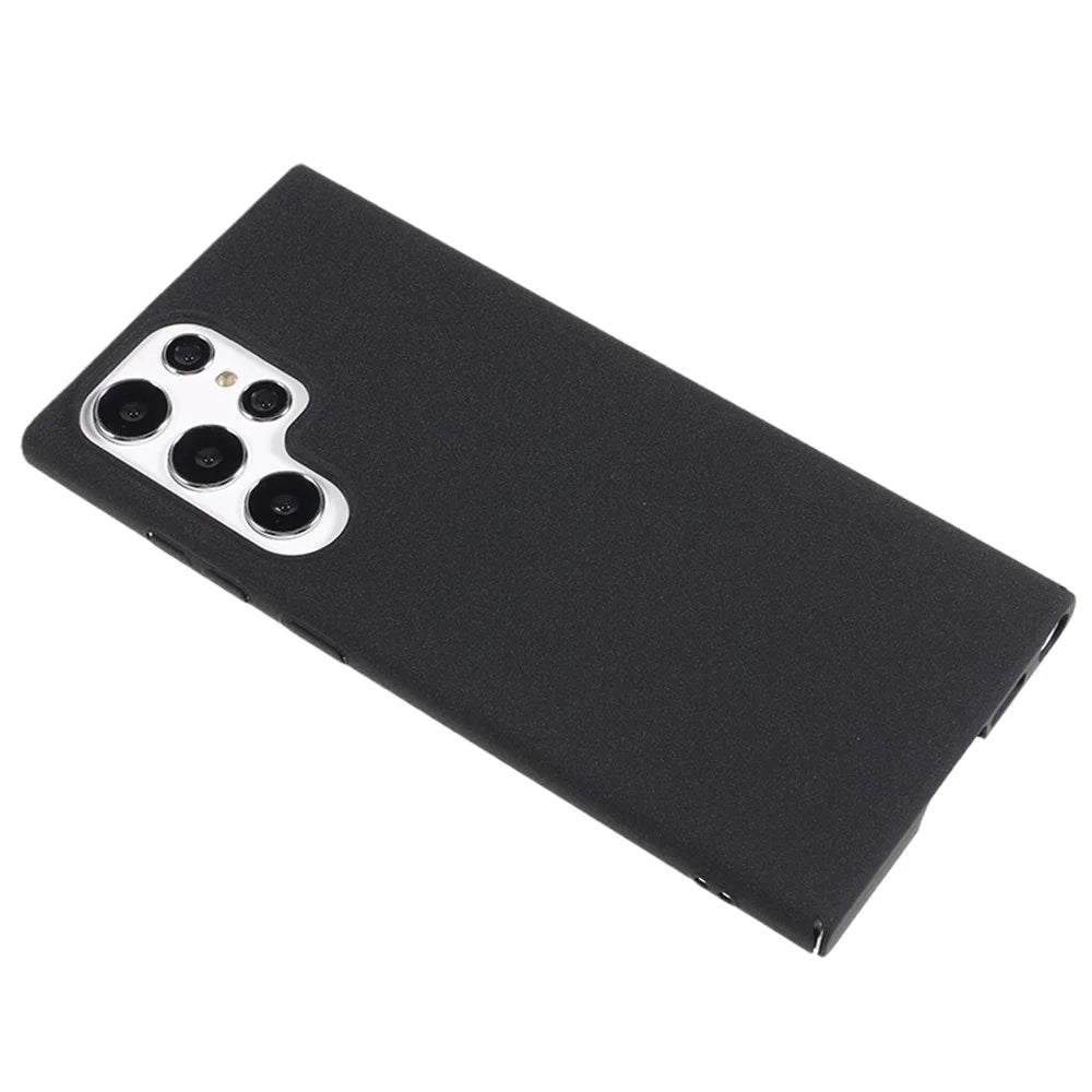 For Samsung Galaxy S25 Ultra Case Matte Hard PC Slim Cell Phone Cover - Black - 4