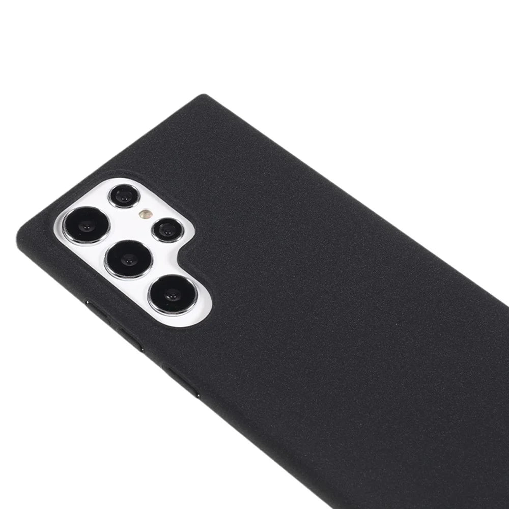 For Samsung Galaxy S25 Ultra Case Matte Hard PC Slim Cell Phone Cover - Black - 5