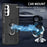 For Samsung Galaxy A35 5G Phone Case Ring Kickstand PC + TPU Shockproof Cover - Black - 5