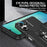 For Samsung Galaxy A06 4G Phone Case Ring Kickstand PC + TPU Shockproof Cover - Black - 4