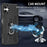 For Samsung Galaxy A06 4G Phone Case Ring Kickstand PC + TPU Shockproof Cover - Black - 5