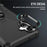 For Samsung Galaxy A06 4G Phone Case Ring Kickstand PC + TPU Shockproof Cover - Black - 6