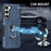 For Samsung Galaxy S23 Phone Case Ring Kickstand PC + TPU Shockproof Cover - Blue - 5