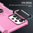 For Samsung Galaxy S25+ / S24+ Phone Case Ring Kickstand PC + TPU Shockproof Cover - Pink - 6