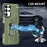 For Samsung Galaxy S23 Ultra Phone Case Ring Kickstand PC + TPU Shockproof Cover - Green - 5