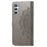 For Samsung Galaxy A56 5G Case Wallet Mandala Flower Leather Phone Cover Stand View - Grey - 6