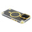 For iPhone 16 Magnetic Clear Case Shockproof Hybrid Phone Shell with Camera Lens Frame Kickstand - Gold - 5