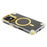 For iPhone 16 Magnetic Clear Case Shockproof Hybrid Phone Shell with Camera Lens Frame Kickstand - Gold - 6