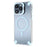 For iPhone 15 Pro Magnetic Clear Case Shockproof Hybrid Phone Shell with Camera Lens Frame Kickstand - Baby Blue - 3