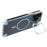 For iPhone 15 Pro Magnetic Clear Case Shockproof Hybrid Phone Shell with Camera Lens Frame Kickstand - Baby Blue - 4