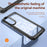 For Samsung Galaxy S25 Edge Case Anti-Drop Alloy Lens Frame PC + TPU Phone Cover - Black - 3