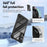 For Samsung Galaxy S25 Edge Case Anti-Drop Alloy Lens Frame PC + TPU Phone Cover - Black - 6