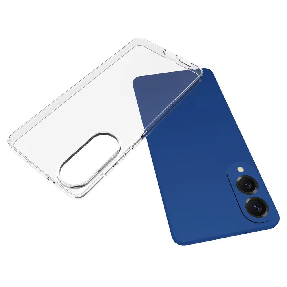 For Samsung Galaxy S25 Edge Case Anti-Fingerprint Crystal Clear TPU Phone Cover - 2
