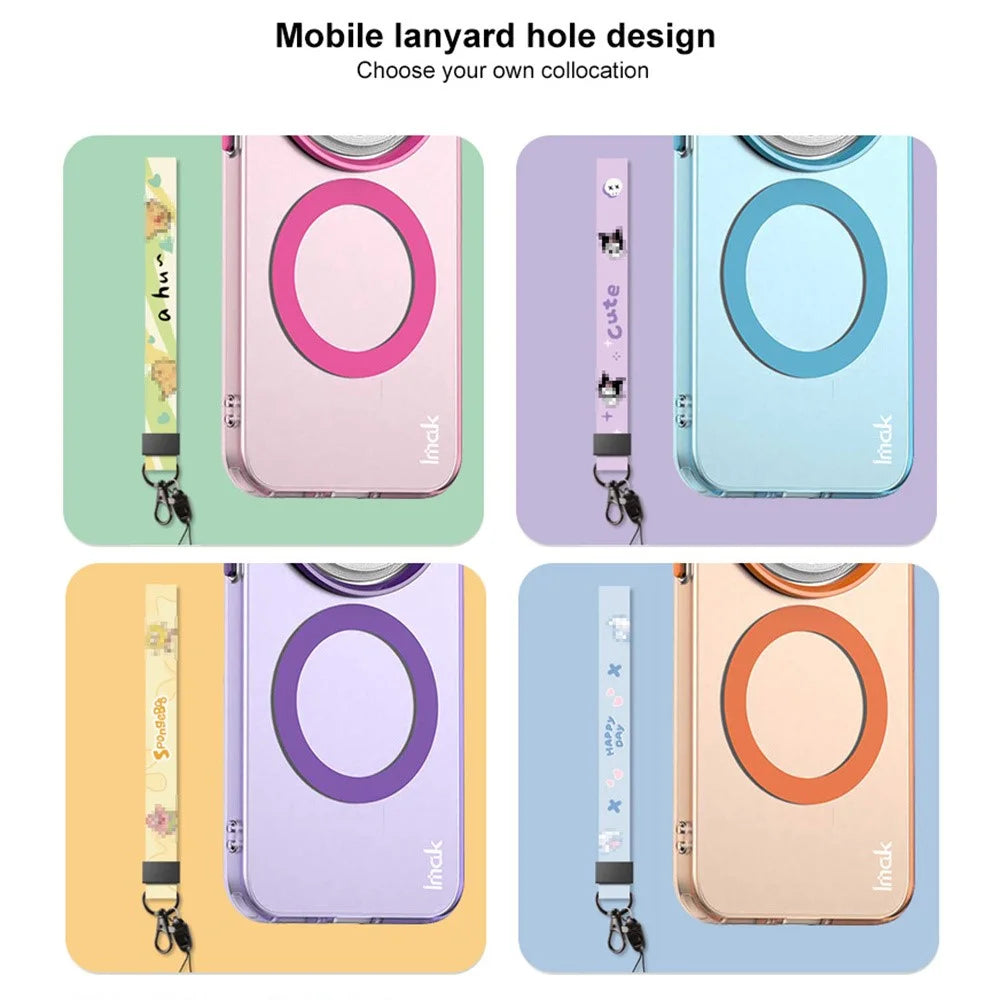 IMAK For Samsung Galaxy S25 Ultra Magnetic Case Candy Color Anti Drop TPU + PET Back Cover - Blue - 6
