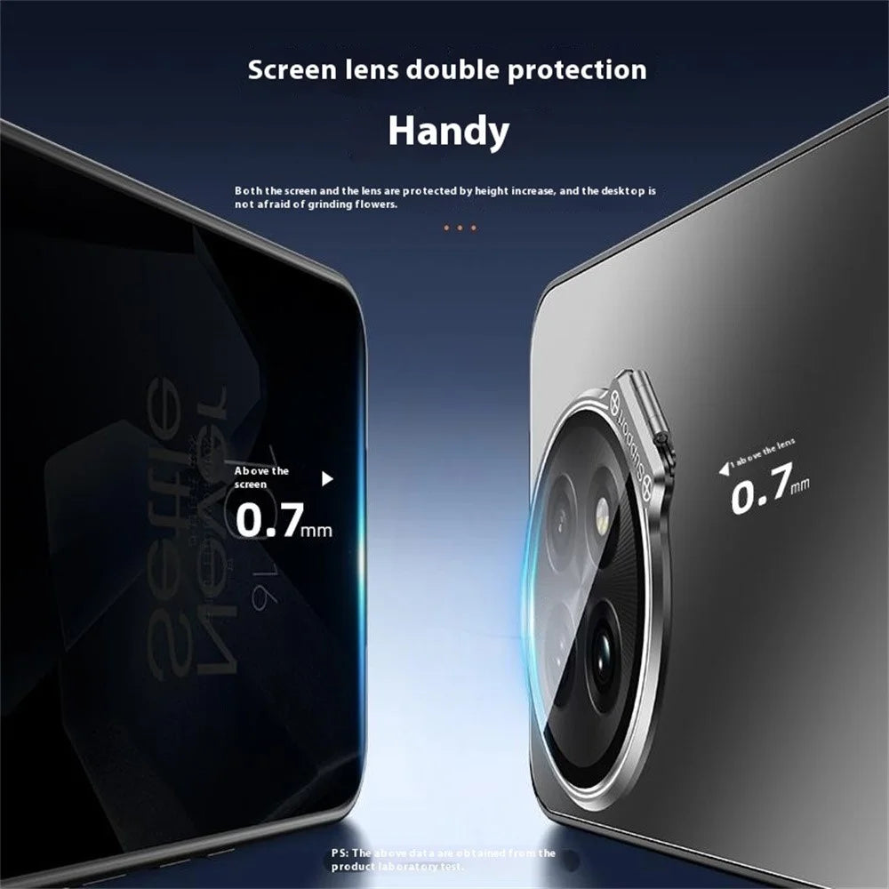 For OnePlus Ace 5 5G Case with Lens Frame Kickstand TPU + PC Dropproof Phone Cover - Black - 4