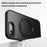 For iPhone 17e / 16e Case Rotating Kickstand PC + TPU Skin-Feel Phone Cover - Black - 3