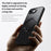 For iPhone 17e / 16e Case Rotating Kickstand PC + TPU Skin-Feel Phone Cover - Black - 6