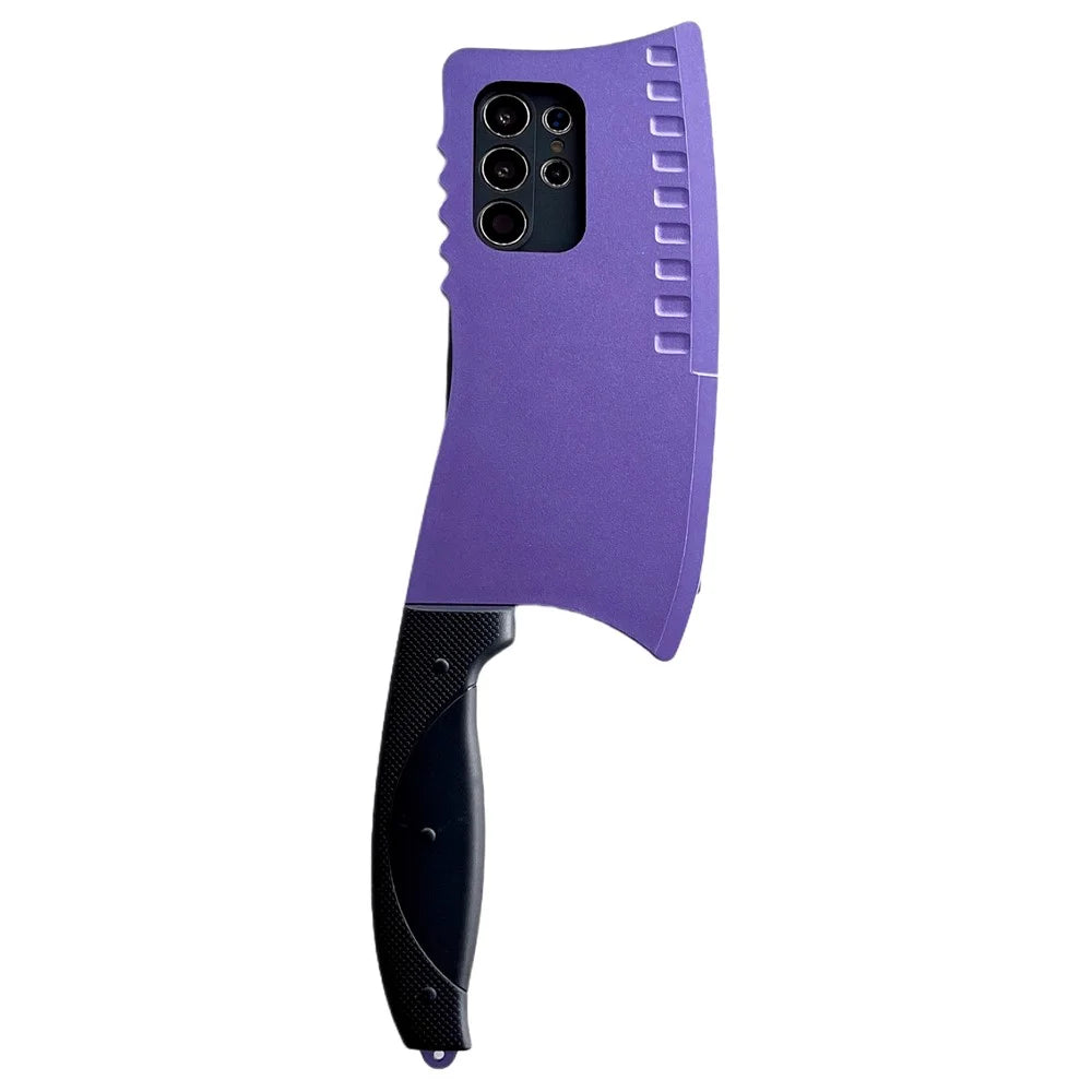 For Samsung Galaxy S25 Ultra Case Creative Knife Design TPU + PC Shockproof Phone Cover - Light Purple - 1