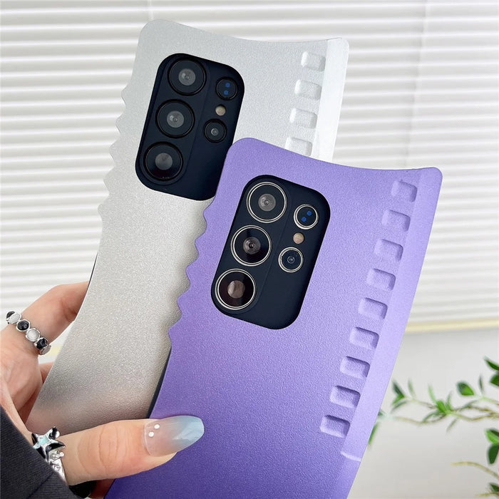 For Samsung Galaxy S25 Ultra Case Creative Knife Design TPU + PC Shockproof Phone Cover - Light Purple - 5