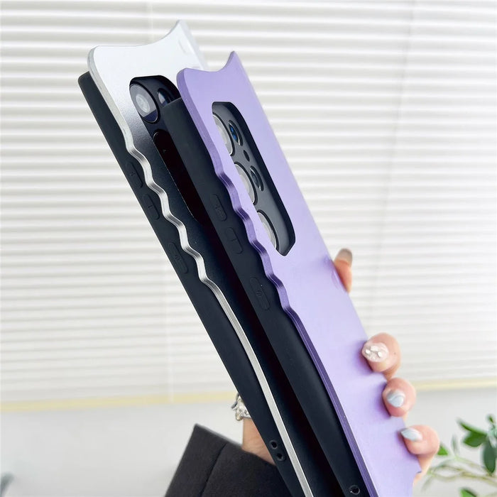 For Samsung Galaxy S25 Ultra Case Creative Knife Design TPU + PC Shockproof Phone Cover - Light Purple - 6