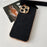 For iPhone 16 Pro Phone Case Shockproof Leather + TPU Electroplating Cover - Black - 2