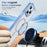 For iPhone 16 Pro Case with Camera Touch Control Button PC + TPU Phone Cover Compatible with MagSafe - Transparent Blue - 3
