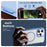 For iPhone 16 Pro Case with Camera Touch Control Button PC + TPU Phone Cover Compatible with MagSafe - Transparent Blue - 7