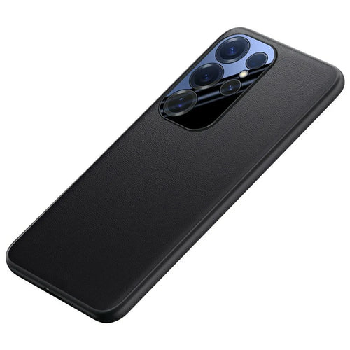 For Samsung Galaxy S25 Ultra Phone Case PU Leather + PC + TPU Protective Cover - Black - 1