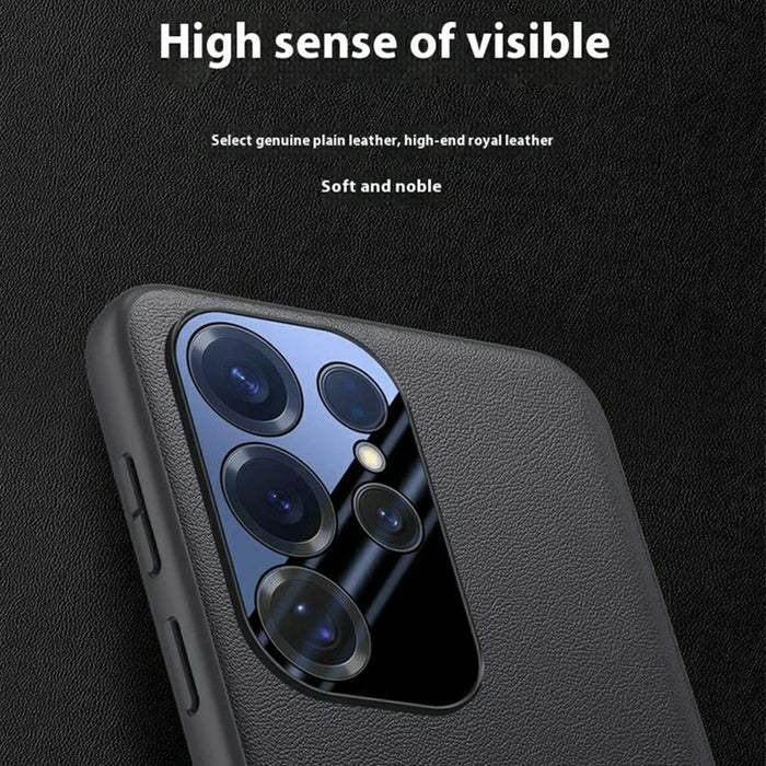 For Samsung Galaxy S25 Ultra Phone Case PU Leather + PC + TPU Protective Cover - Black - 3