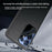 For Samsung Galaxy S25 Ultra Phone Case PU Leather + PC + TPU Protective Cover - Black - 6