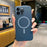 For iPhone 15 Pro Magnetic Case Compatible with MagSafe Frosted PC Phone Cover with Camera Lens Protector - Titanium Grey - 1