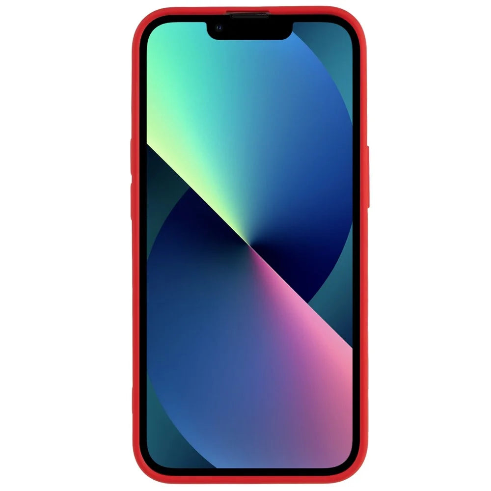 For iPhone 13 mini 5.4 inch Cell Phone Case 2.0mm Thickness Anti-drop Protection Flexible TPU Back Cover - Red - 4