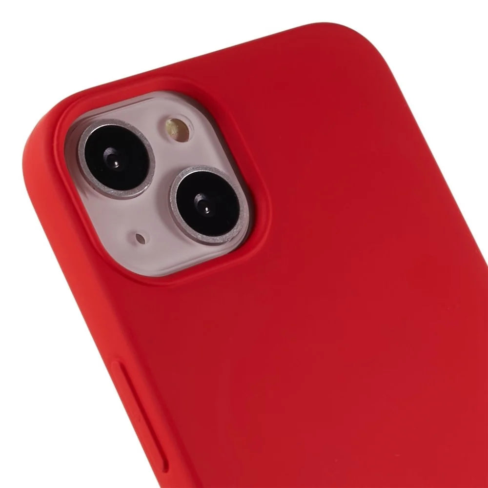 For iPhone 13 mini 5.4 inch Cell Phone Case 2.0mm Thickness Anti-drop Protection Flexible TPU Back Cover - Red - 6