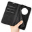 For Realme 14 Pro 5G Case Skin Touch Leather Wallet Phone Cover - Black - 6