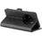 For Realme 14 Pro+ 5G Stand Case Calf Texture Leather Wallet Phone Cover - Black - 4
