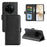 For Realme 14 Pro+ 5G Stand Case Calf Texture Leather Wallet Phone Cover - Black - 7