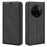 For Realme 14 Pro+ 5G Case Skin Touch Leather Wallet Phone Cover - Black - 1