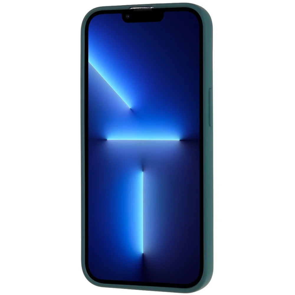 For iPhone 13 Pro Max 6.7 inch Flexible TPU Phone Case 2.0mm Drop-proof Back Cover - Midnight Green - 5