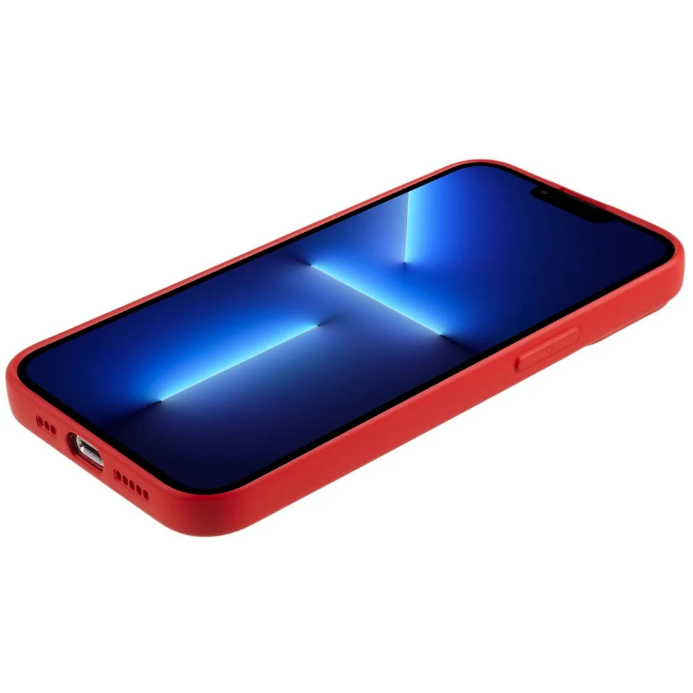 For iPhone 13 Pro 6.1 inch Flexible TPU 2.0mm Phone Cover Scratch-resistant Protective Case - Red - 6