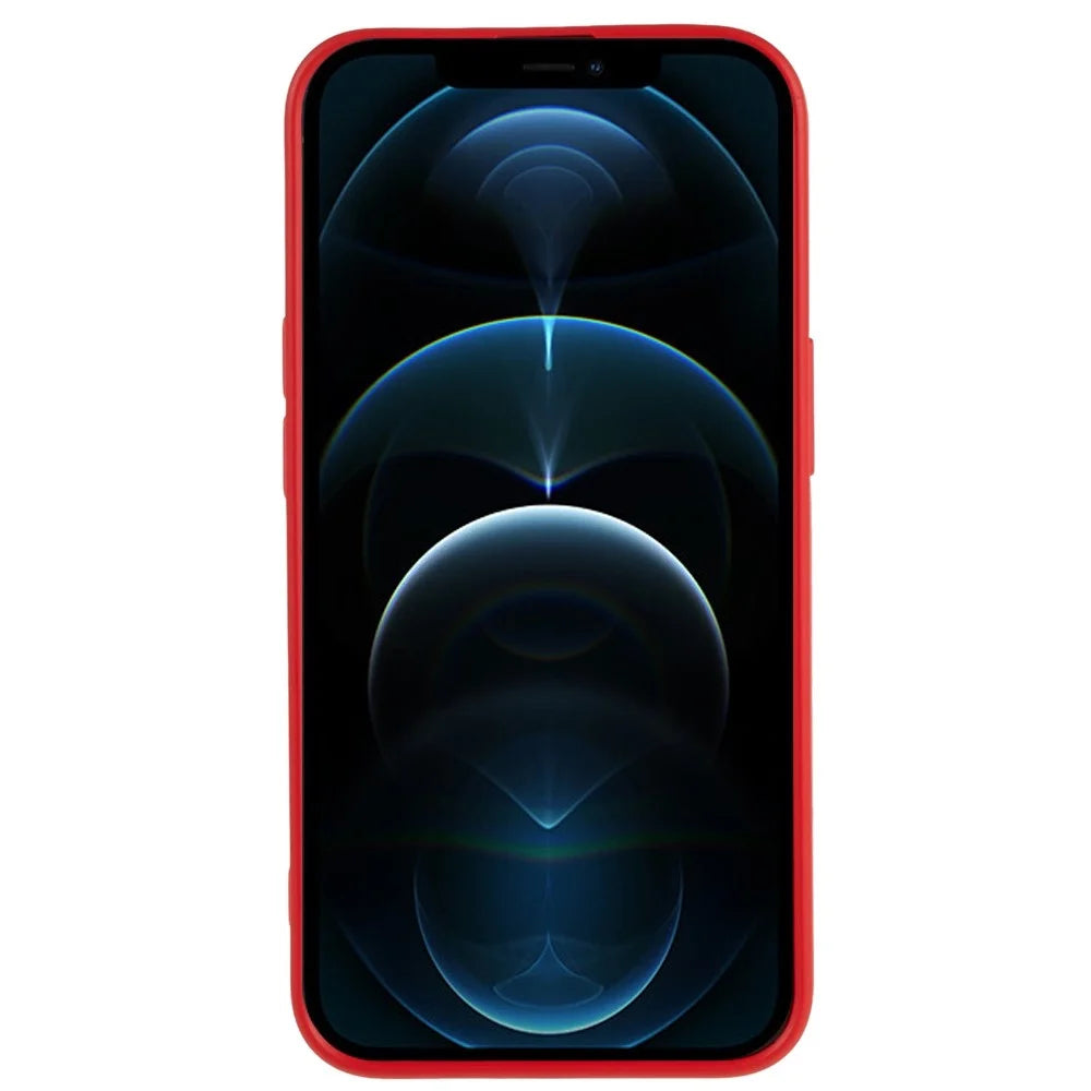 For iPhone 12 Pro Max 6.7 inch Drop-proof Protective Phone Case 2.0mm Flexible TPU Cover - Red - 4