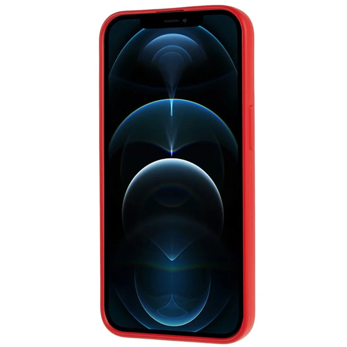 For iPhone 12 / 12 Pro Case Anti-scratch 2.0mm TPU Phone Back Cover - Red - 5
