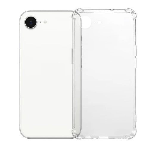 KALEBOL For iPhone 17e / 16e Clear Phone Case  1.5mm TPU Shockproof Phone Cover - Transparent - 1