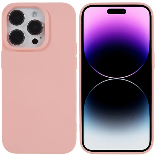 TPU Phone Case for iPhone 14 Pro Max, 2.0mm Thickness Anti-scratch Protective Cover - Pink - 1