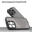 For iPhone 15 Pro Max Case Drop Proof Airbags Frosted Translucent PC + TPU Phone Back Cover - Black - 5