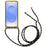 For Samsung Galaxy S25+ Case Biodegradable Wheat Straw+TPU Phone Cover with Long Lanyard - Yellow - 2
