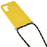 For Samsung Galaxy S25+ Case Biodegradable Wheat Straw+TPU Phone Cover with Long Lanyard - Yellow - 3