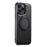 SUTENI G3 For iPhone 15 Pro Case Compatible with MagSafe Waxy Texture Rotating Kickstand Leather Phone Back Cover - Black - 6